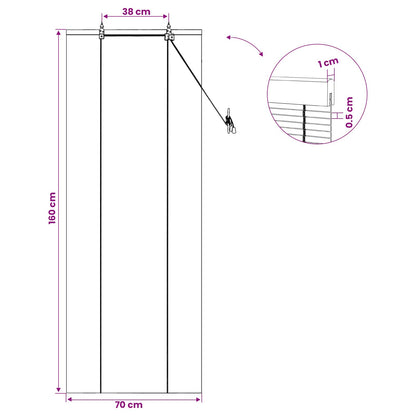 vidaXL Roller Blind Brown 70 x 160 cm Bamboo