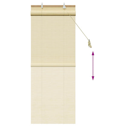 vidaXL Roller Blind Natural 40 x 160 cm Bamboo