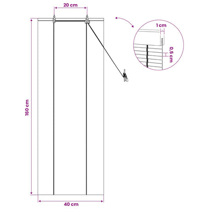 vidaXL Roller Blind Natural 40 x 160 cm Bamboo