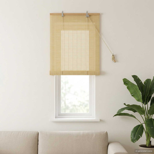 vidaXL Roller Blind Natural 50 x 160 cm Bamboo