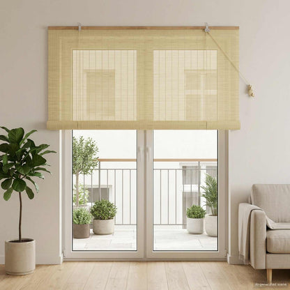 vidaXL Roller Blind Natural 130 x 220 cm Bamboo