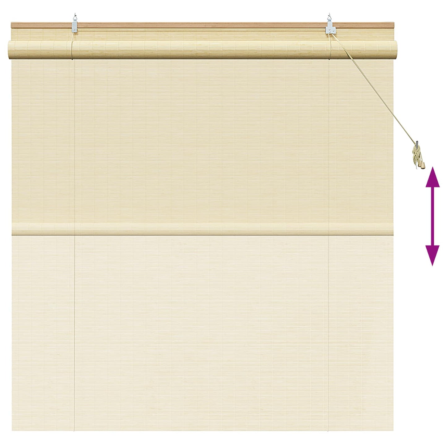 vidaXL Roller Blind Natural 160 x 160 cm Bamboo