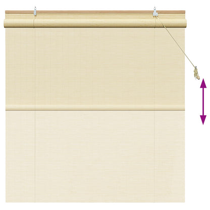 vidaXL Roller Blind Natural 160 x 160 cm Bamboo