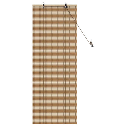 vidaXL Roller Blind Natural and Brown 50 x 160 cm Bamboo