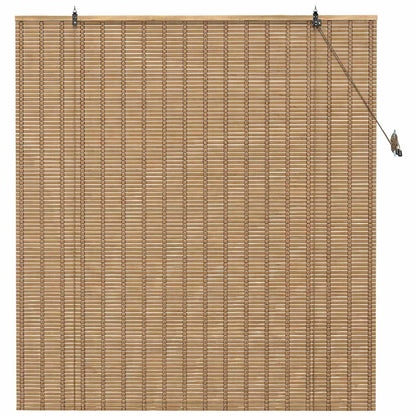 vidaXL Roller Blind Natural and Brown 130 x 160 cm Bamboo