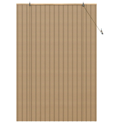 vidaXL Roller Blind Natural and Brown 130 x 220 cm Bamboo