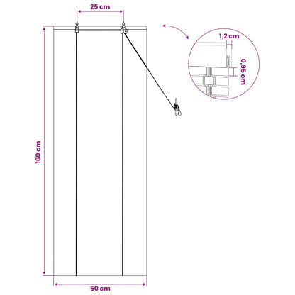 vidaXL Roller Blind Brown 50 x 160 cm Bamboo