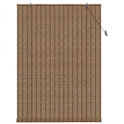 vidaXL Roller Blind Brown 130 x 220 cm Bamboo