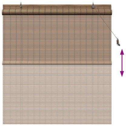 vidaXL Roller Blind Brown 160 x 160 cm Bamboo