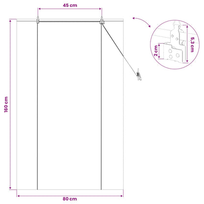 vidaXL Roller Blind Brown 80 x 160 cm Bamboo