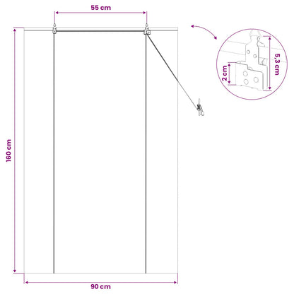 vidaXL Roller Blind Brown 90 x 160 cm Bamboo