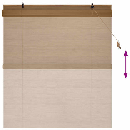 vidaXL Roller Blind Brown 140 x 160 cm Bamboo