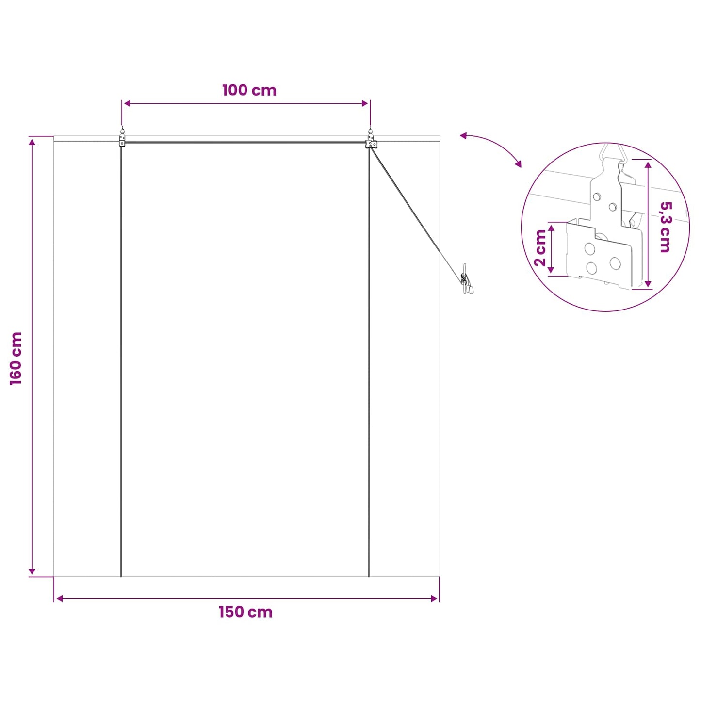 vidaXL Roller Blind Brown 150 x 160 cm Bamboo