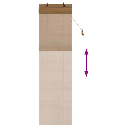 vidaXL Roller Blind Brown 60 x 220 cm Bamboo