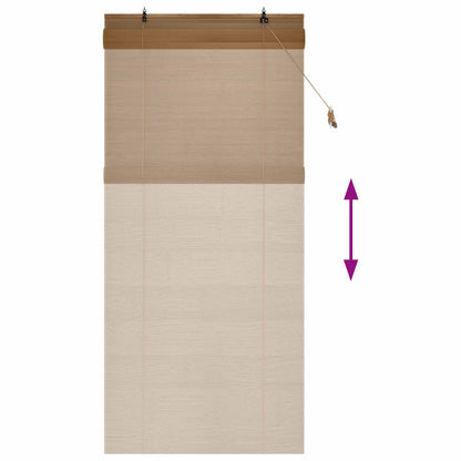 vidaXL Roller Blind Brown 80 x 220 cm Bamboo
