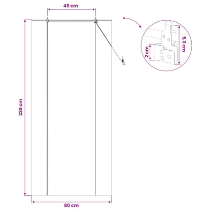 vidaXL Roller Blind Brown 80 x 220 cm Bamboo
