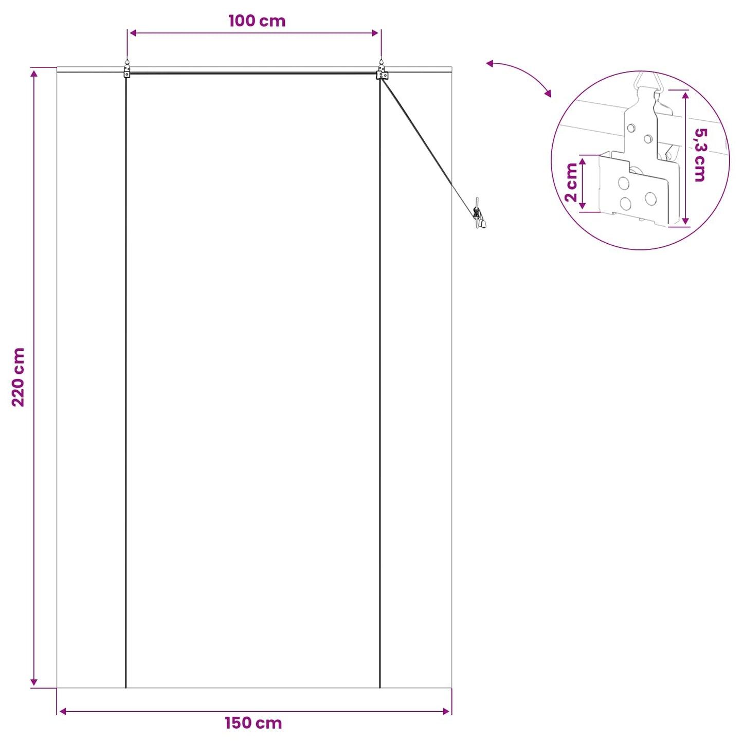vidaXL Roller Blind Brown 150 x 220 cm Bamboo