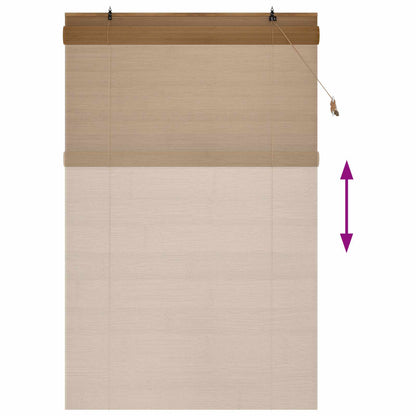 vidaXL Roller Blind Brown 160 x 220 cm Bamboo