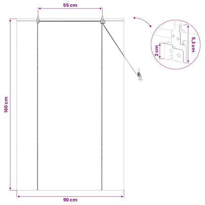 vidaXL Roller Blind Natural 90 x 160 cm Bamboo