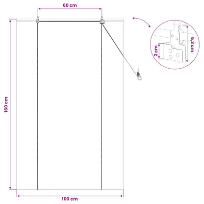 vidaXL Roller Blind Natural 100 x 160 cm Bamboo