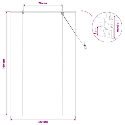 vidaXL Roller Blind Natural 120 x 160 cm Bamboo