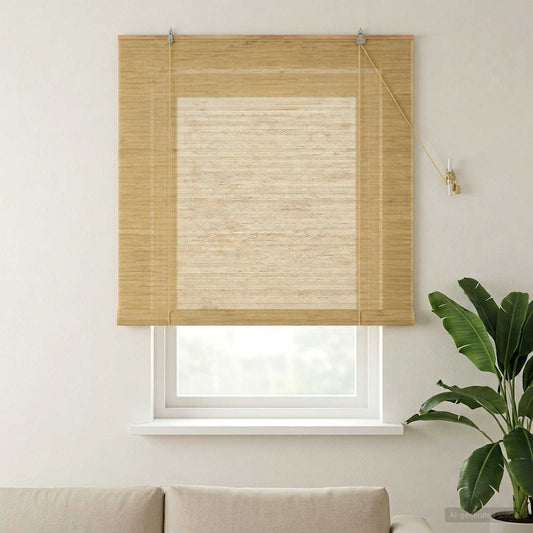 vidaXL Roller Blind Natural 140 x 160 cm Bamboo