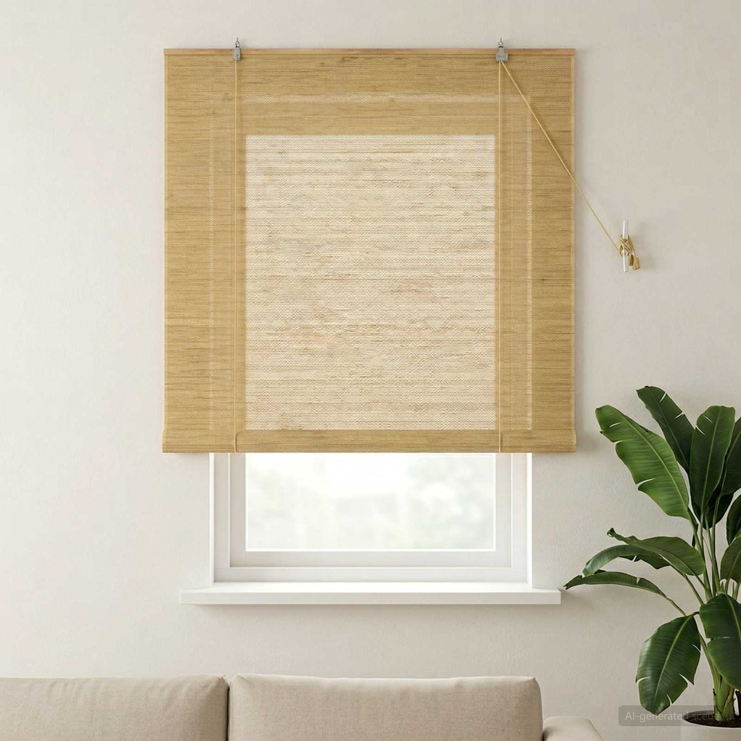 vidaXL Roller Blind Natural 150 x 160 cm Bamboo