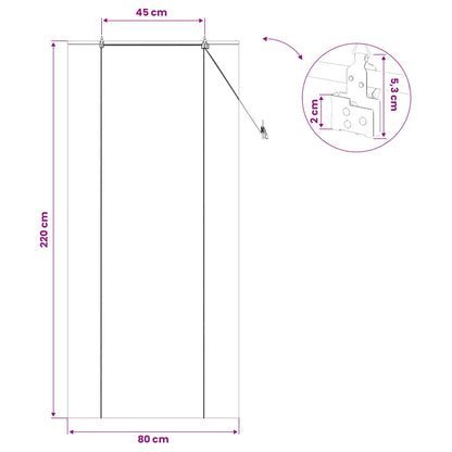 vidaXL Roller Blind Natural 80 x 220 cm Bamboo