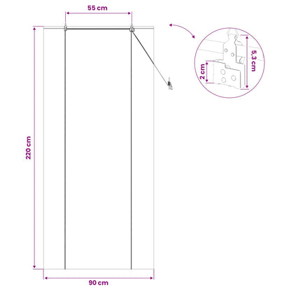 vidaXL Roller Blind Natural 90 x 220 cm Bamboo