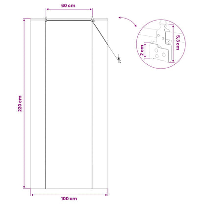 vidaXL Roller Blind Natural 100 x 220 cm Bamboo