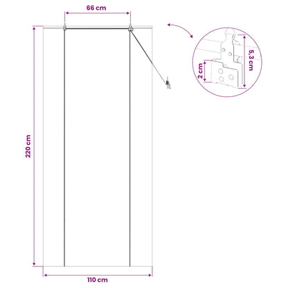 vidaXL Roller Blind Natural 110 x 220 cm Bamboo