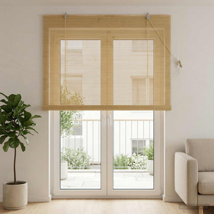 vidaXL Roller Blind Natural 160 x 220 cm Bamboo