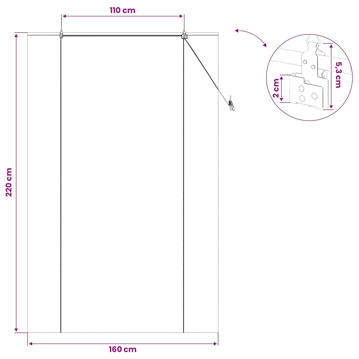 vidaXL Roller Blind Natural 160 x 220 cm Bamboo