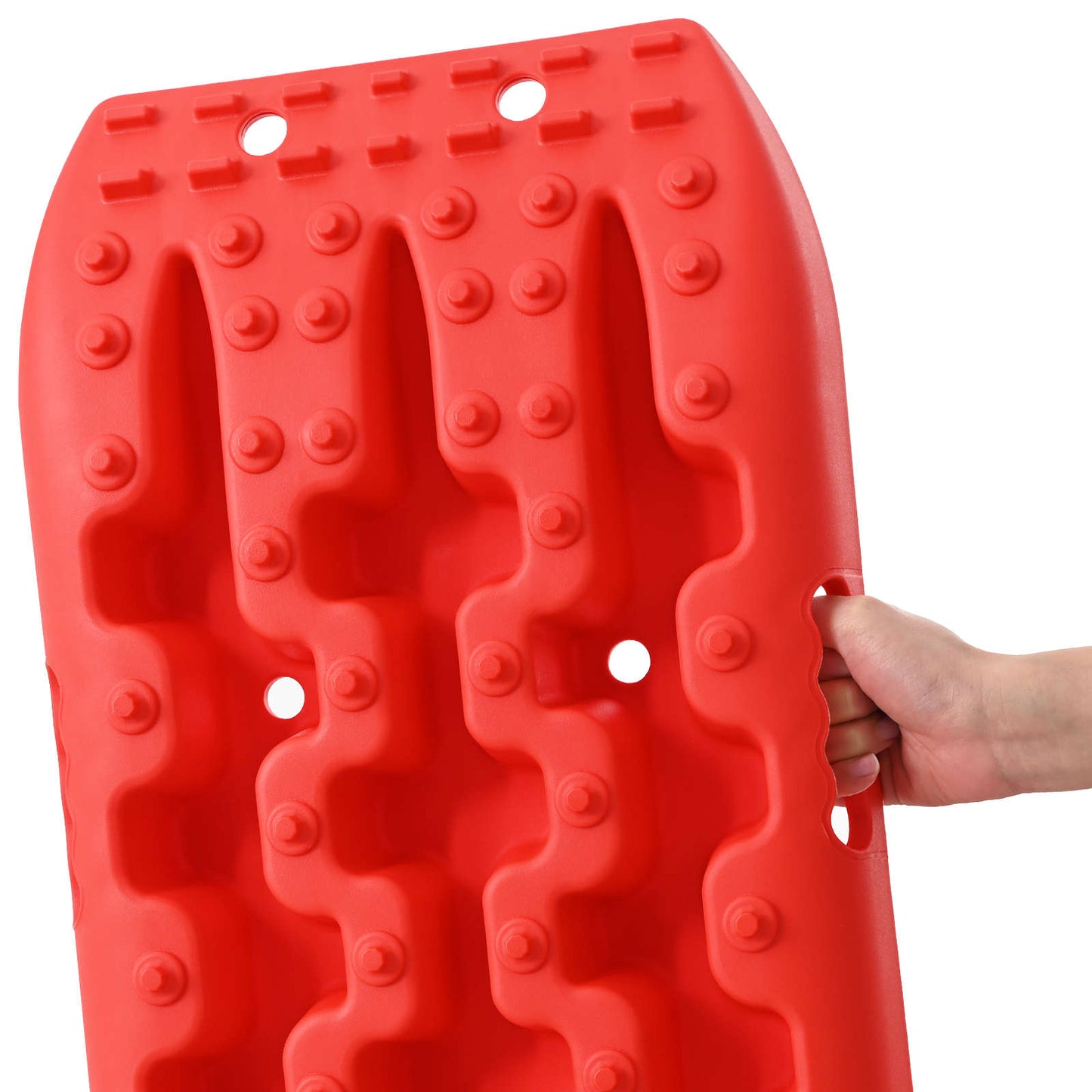 vidaXL Traction Board 2 pcs Red 106 x 30.5 x 7 cm Reinforced Nylon