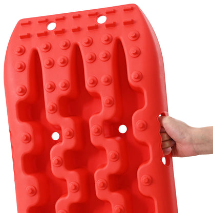 vidaXL Traction Board 2 pcs Red 106 x 30.5 x 7 cm Reinforced Nylon