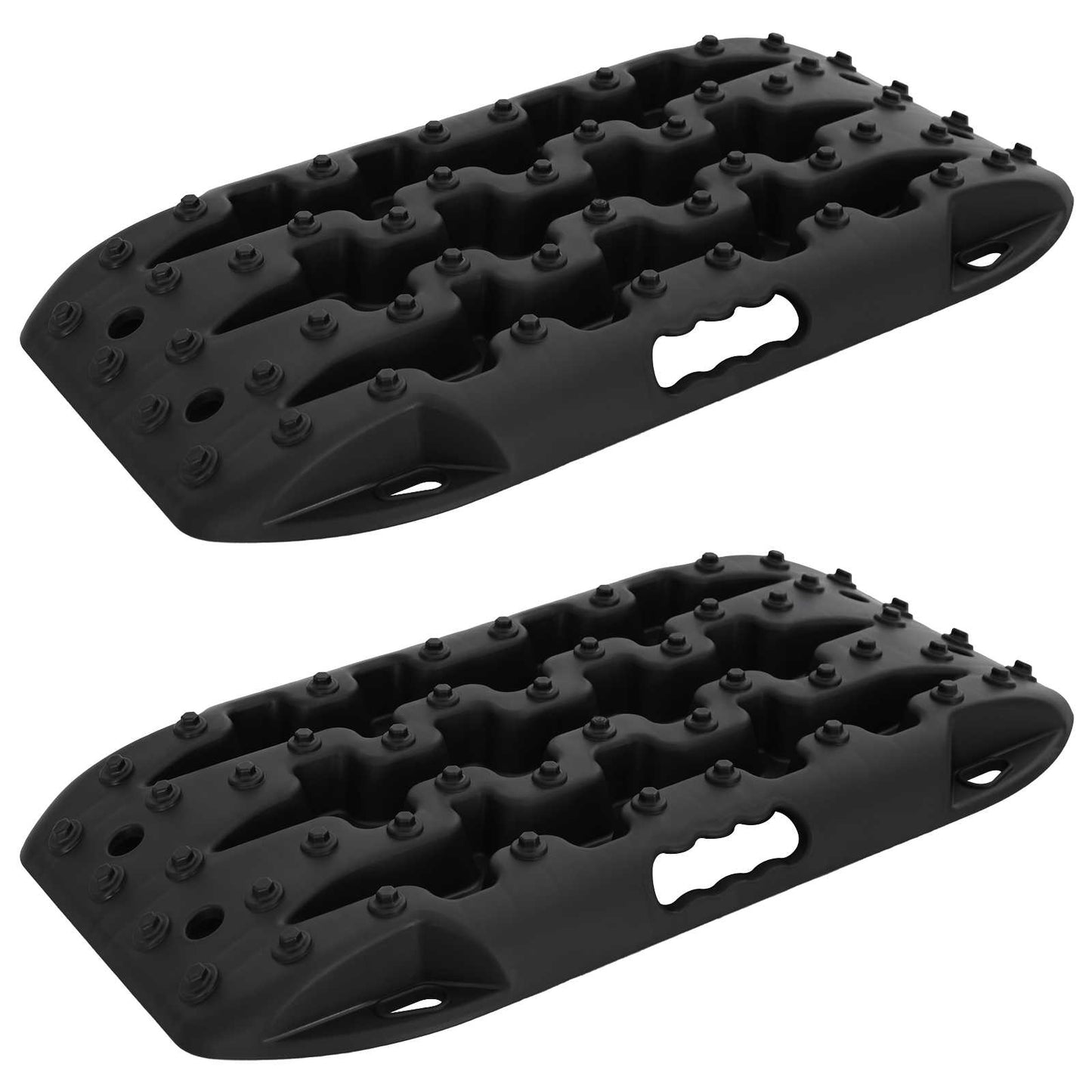 vidaXL Traction Board 2 pcs Black 57.5 x 30.5 x 5.5 cm