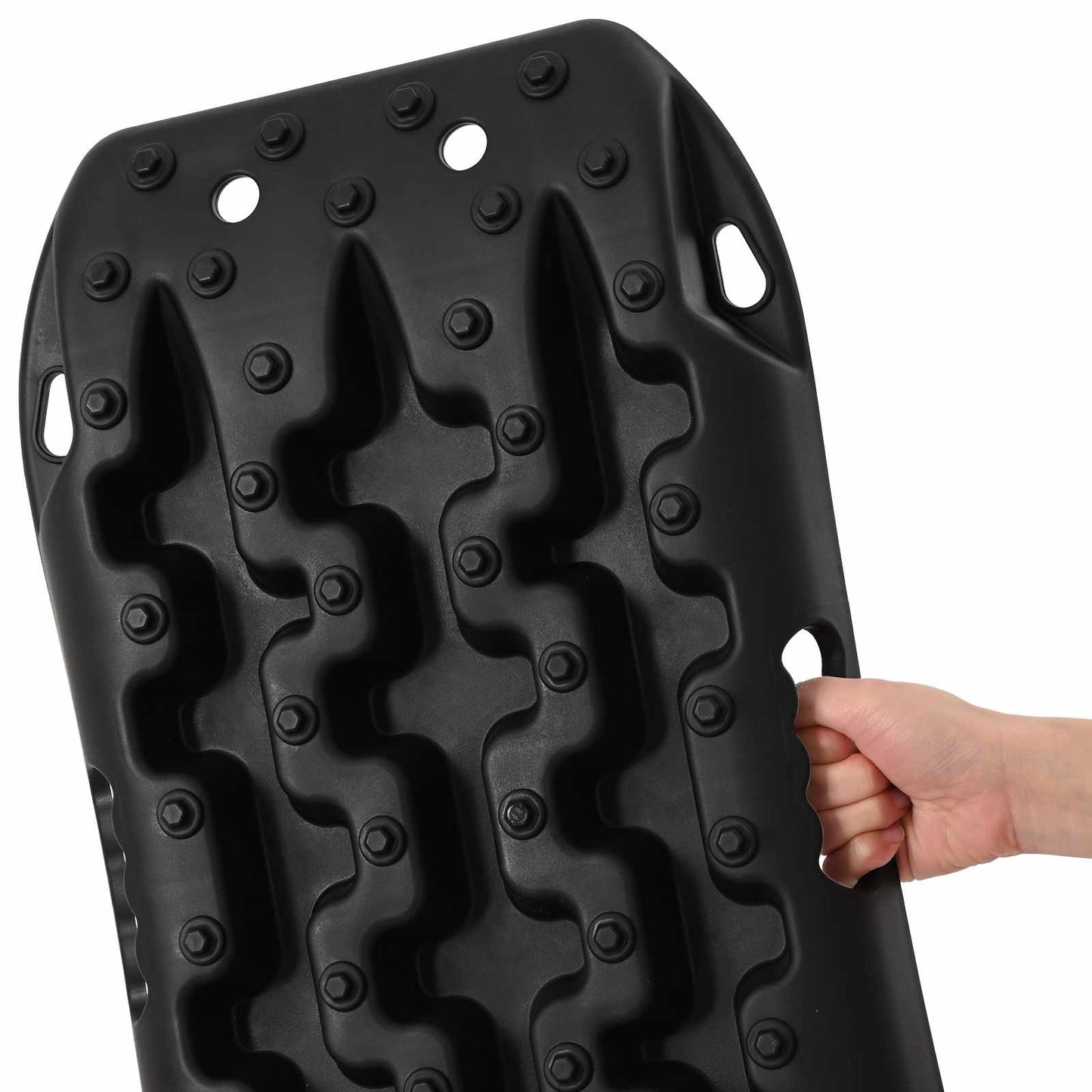 vidaXL Traction Board 2 pcs Black 57.5 x 30.5 x 5.5 cm
