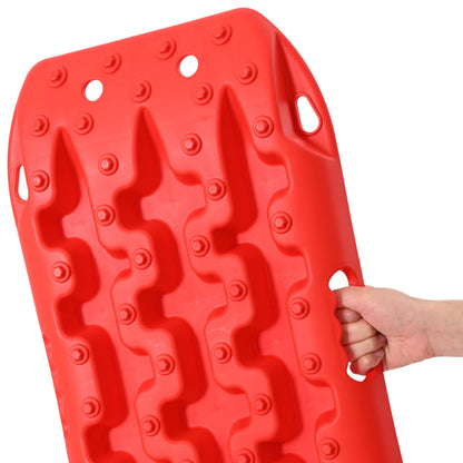 vidaXL Traction Board 2 pcs Red 57.5 x 30.5 x 5.5 cm Reinforced Nylon