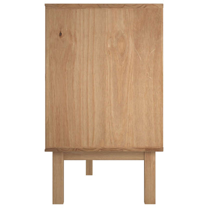 vidaXL Sideboard OTTA Black 113.5 x 43 x 73 cm Solid Pine Wood