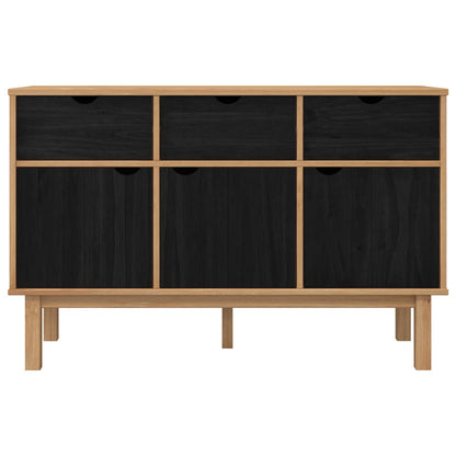 vidaXL Sideboard OTTA Brown and Black 114 x 43 x 73.5 cm