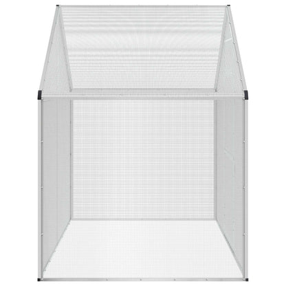 vidaXL Bird Cage Silver 181.5 x 110.5 x 173.5 cm Welded Wire Mesh