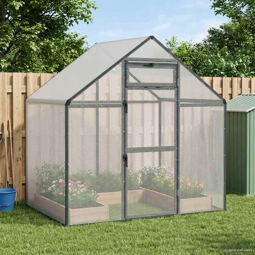 vidaXL Bird Cage Anthracite 181.5 x 110.5 x 173.5 cm Welded Wire Mesh