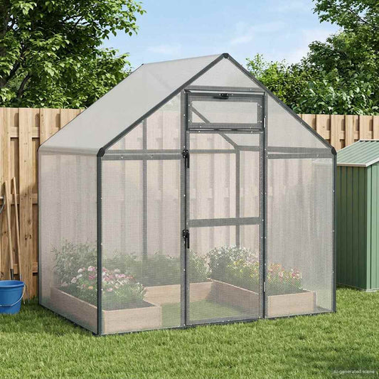 vidaXL Bird Cage Anthracite 181.5 x 110.5 x 173.5 cm Welded Wire Mesh