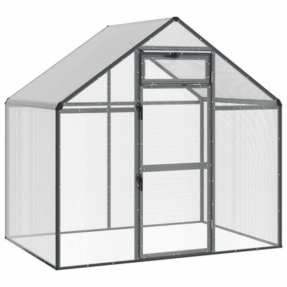 vidaXL Bird Cage Anthracite 181.5 x 110.5 x 173.5 cm Welded Wire Mesh