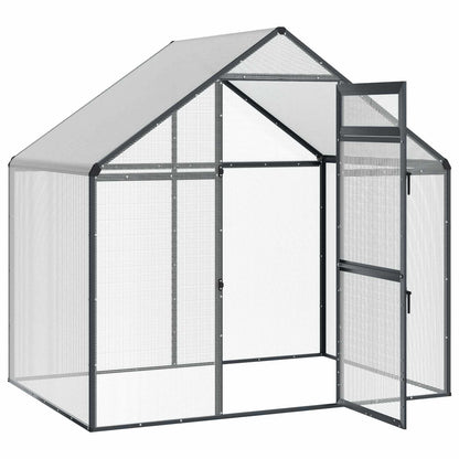 vidaXL Bird Cage Anthracite 181.5 x 110.5 x 173.5 cm Welded Wire Mesh