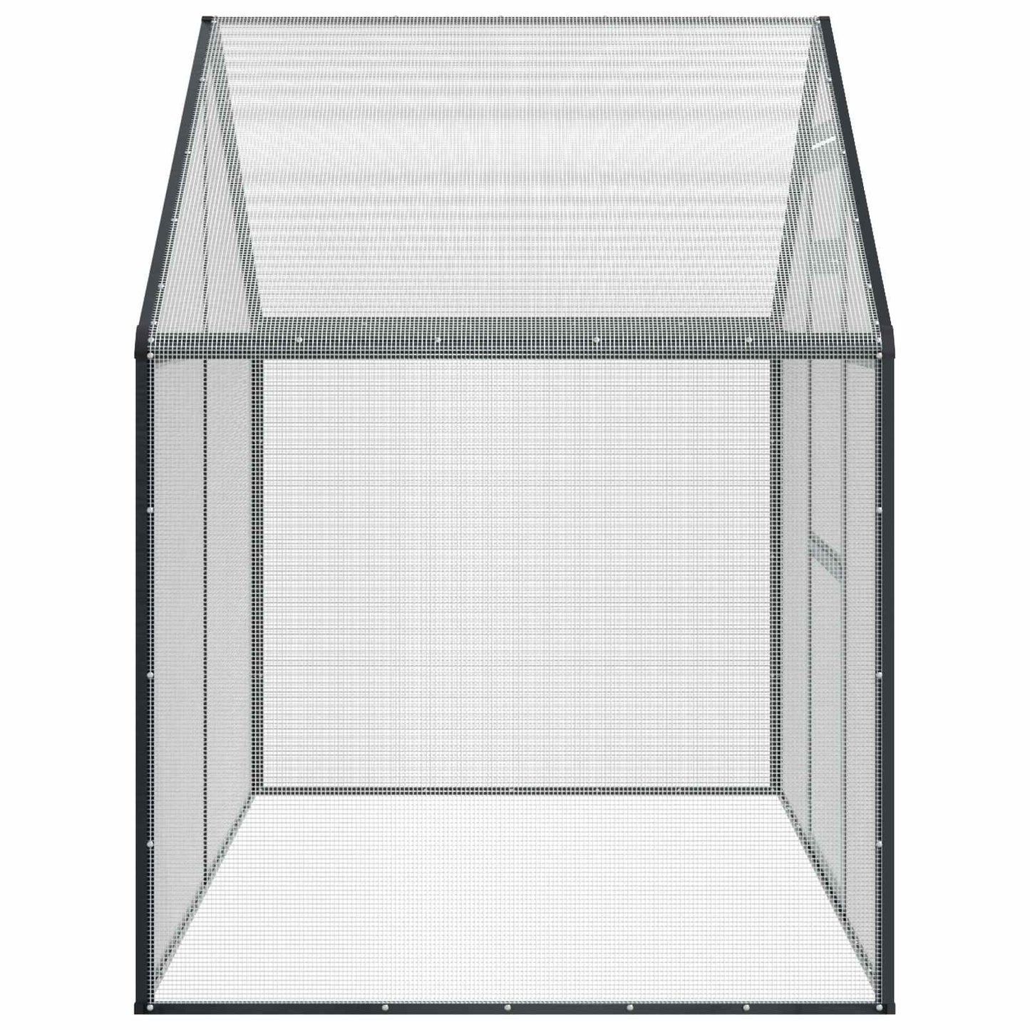 vidaXL Bird Cage Anthracite 181.5 x 110.5 x 173.5 cm Welded Wire Mesh