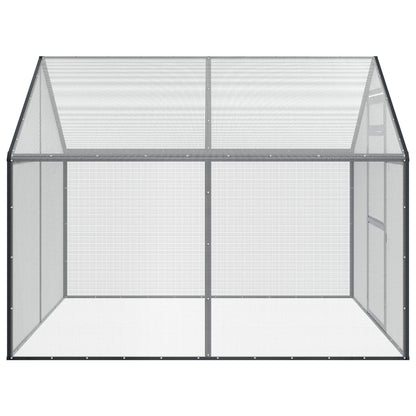 vidaXL Bird Cage Anthracite 181.5 x 221 x 173.5 cm Welded Wire Mesh