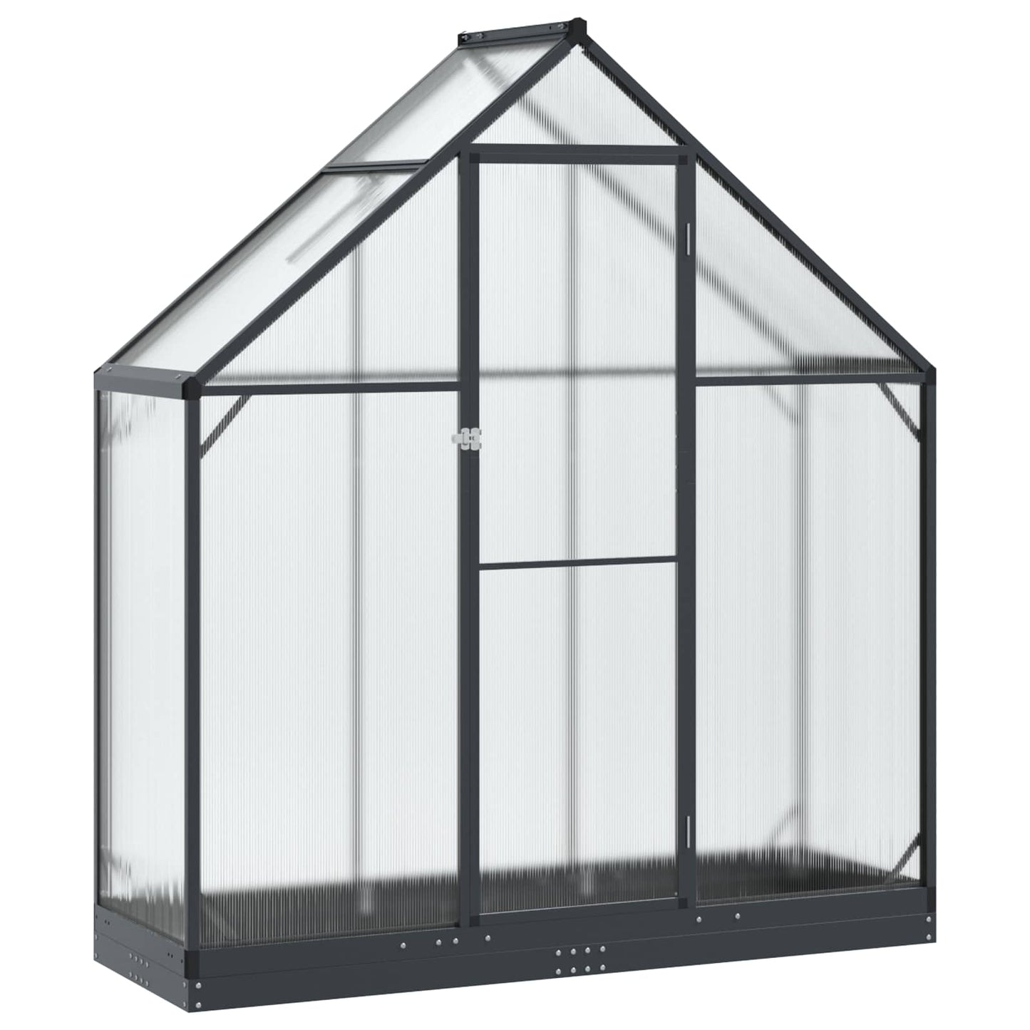 vidaXL Garden Greenhouse with Door Anthracite 183.5 x 63.5 x 207 cm