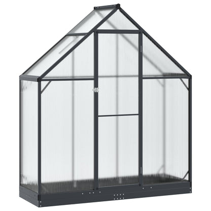 vidaXL Garden Greenhouse with Door Anthracite 183.5 x 63.5 x 207 cm