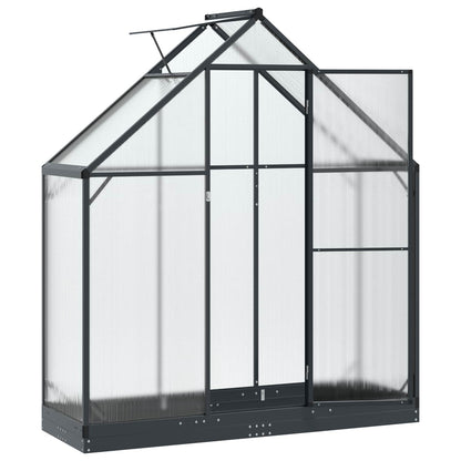 vidaXL Garden Greenhouse with Door Anthracite 183.5 x 63.5 x 207 cm